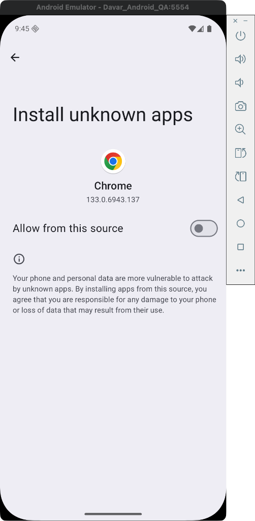 Allow from this source